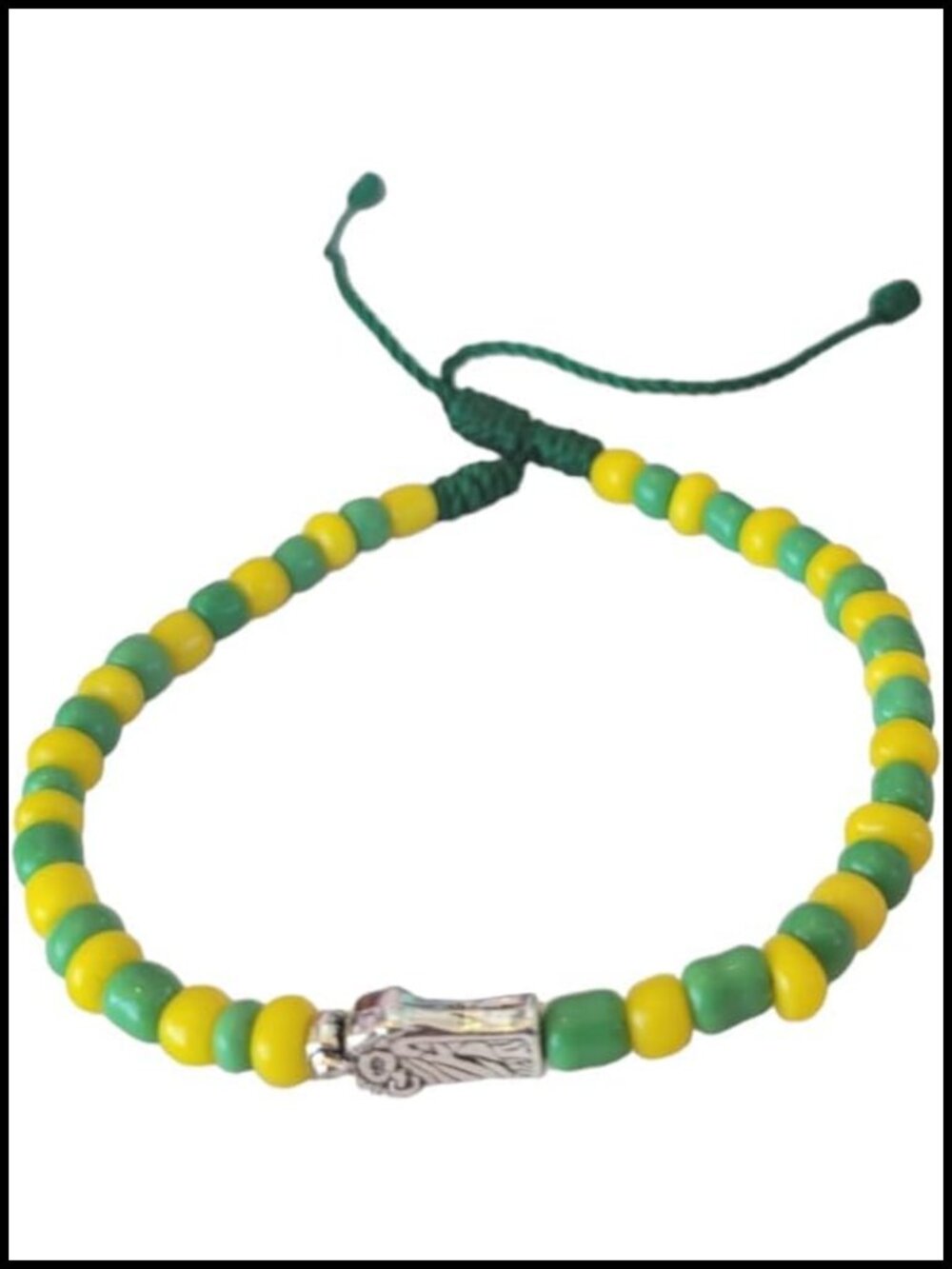 Saint Jude Thaddeus Beaded Bracelet, Adjustable Religious Charm